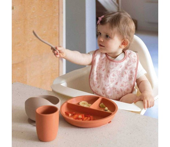Coffret Repas Silicone Terre de Sienne