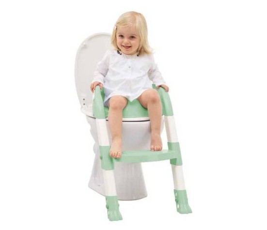 Réducteur WC Kiddyloo Vert Céladon/Blanc Muguet