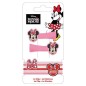 Lot de 2 Pinces + 6 élastiques Minnie Lot de 2 Pinces + 6 élastiques Minnie
