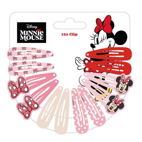 Lot de 12 Pinces Minnie