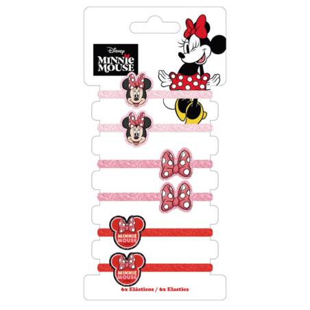 Lot de 6 élastiques Minnie
