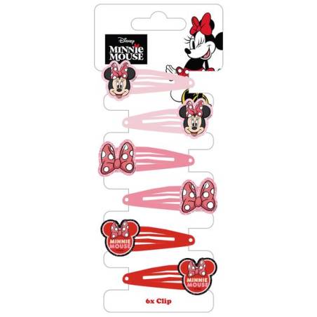 Lot de 6 Pinces Minnie