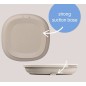 Assiette + Couvercle en silicone Rose Assiette + Couvercle en silicone Rose