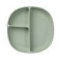 Assiette + Couvercle en silicone Vert Sauge Assiette + Couvercle en silicone Vert Sauge