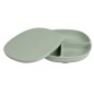 Assiette + Couvercle en silicone Vert Sauge Assiette + Couvercle en silicone Vert Sauge
