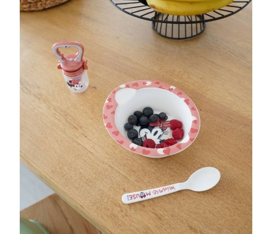 Ensemble De Repas Micro-Onde Bol+Cuilliere Minnie