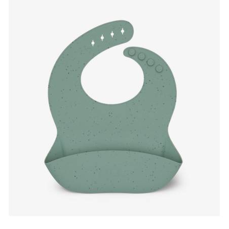 Bavoir En Silicone Sauge
