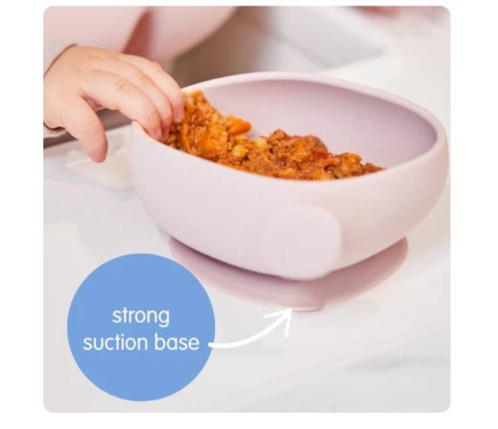 Bol + Couvercle En Silicone-Beige