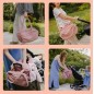 Sac à Langer Fluffy Corduroy Rose