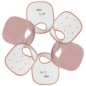 Lot De 6 Bavoirs Coeurs