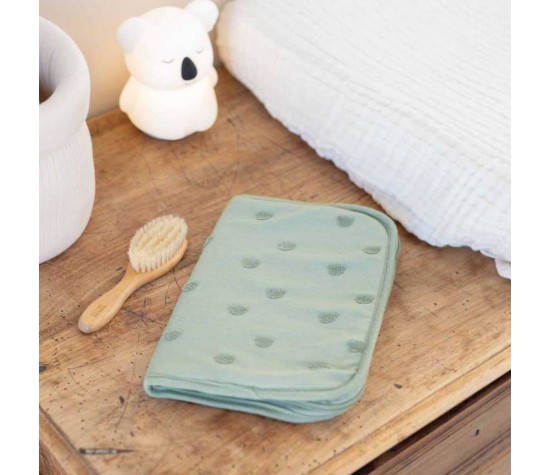 Protege Carnet De Sante-Vert Argile-Honey