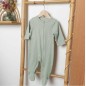 Pyjma Coton Zip Sauge 1M Pyjma Coton Zip Sauge 1M
