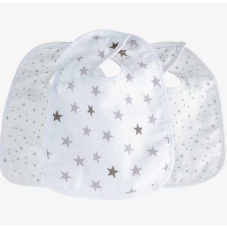 Lot De 3 Bavoirs Etoiles...