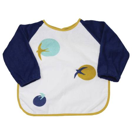 Bavoir Tablier Eponge Oiseaux