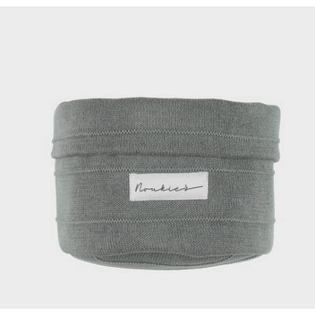 Beauty case en tricot bio kaki