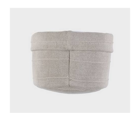 Beauty case en tricot bio beige