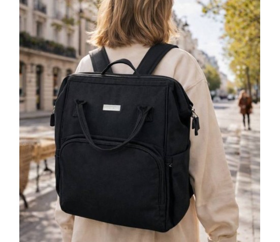 Sac à Langer à Dos Noir