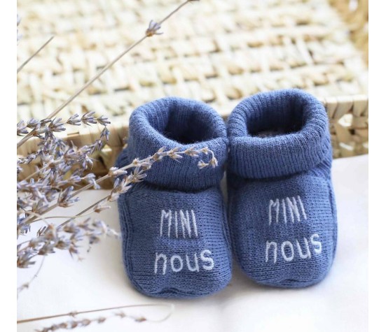 Chaussons Mini Nous Bleu