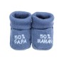 Chaussons 50% Papa 50% Maman Bleu Chaussons 50% Papa 50% Maman Bleu