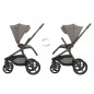 Poussette 2En1 Avec Nacelle Goya Platinum Mocca