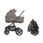 Poussette 2En1 Avec Nacelle Goya Platinum Mocca