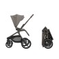 Poussette 2En1 Avec Nacelle Goya Platinum Mocca
