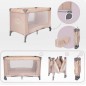 MoMi BELOVE - Lit parapluie beige MoMi BELOVE - Lit parapluie beige