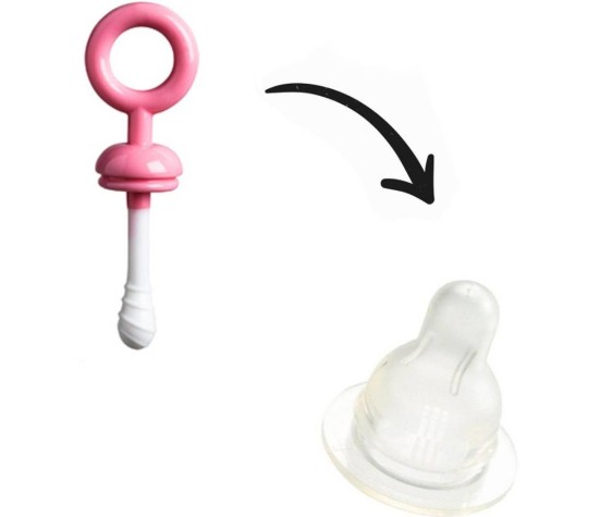 Goupillon en Silicone avec Brosse Tétine Marie Aristochat