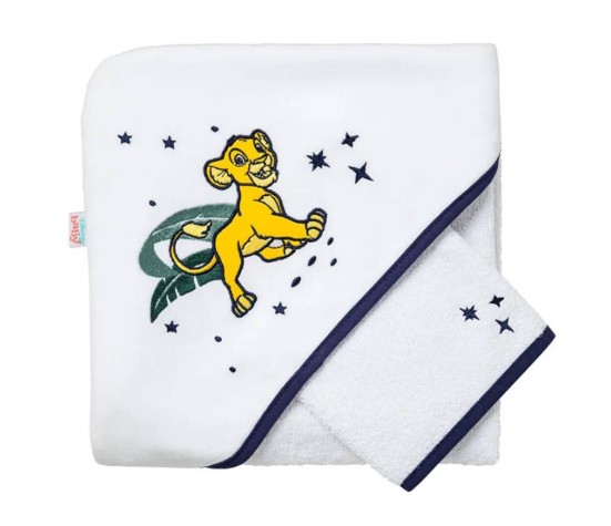 Cape De Bain + Gant Le Roi Lion 80X80 Cm