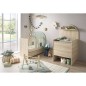Lit bébé évolutif 120x60 en 90x190 - Arche - Sauge Lit bébé évolutif 120x60 en 90x190 - Arche - Sauge