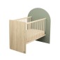 Lit bébé évolutif 120x60 en 90x190 - Arche - Sauge Lit bébé évolutif 120x60 en 90x190 - Arche - Sauge