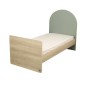 Lit bébé évolutif 120x60 en 90x190 - Arche - Sauge Lit bébé évolutif 120x60 en 90x190 - Arche - Sauge