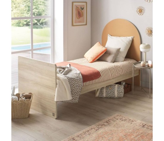 Lit bébé évolutif 120x60 en 90x190 - Arche - Caramel