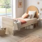 Lit bébé évolutif 120x60 en 90x190 - Arche - Caramel Lit bébé évolutif 120x60 en 90x190 - Arche - Caramel