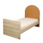 Lit bébé évolutif 120x60 en 90x190 - Arche - Caramel Lit bébé évolutif 120x60 en 90x190 - Arche - Caramel
