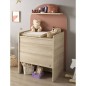 Commode à langer évolutive en bureau - Arche - Terracotta