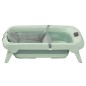 Baignoire Indigo Plus + Réducteur Nouveau Né Vert Sauge Baignoire Indigo Plus + Réducteur Nouveau Né Vert Sauge