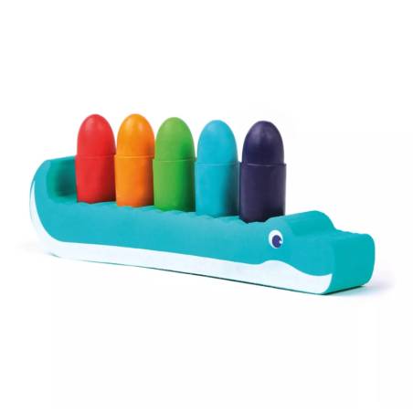 Crayons de bain et support