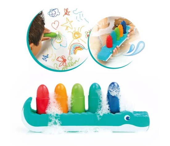 Crayons de bain et support