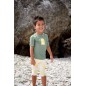 Short De Plage Rayures Jaune Pastel Marin 13-18M Short De Plage Rayures Jaune Pastel Marin 13-18M