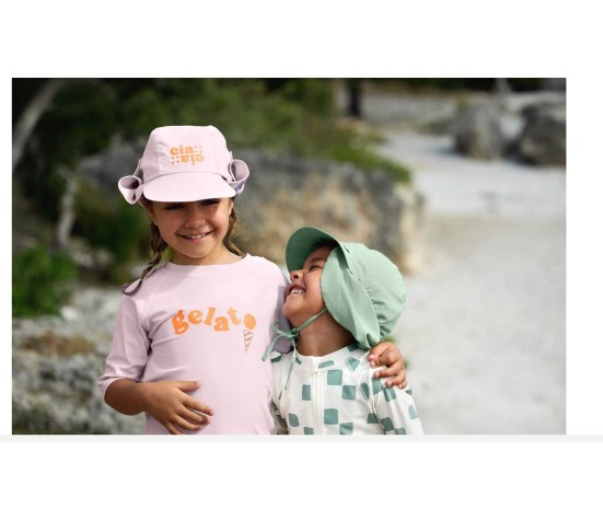 Casquette Protege Nuque Anti-Uv Vert 7-12M