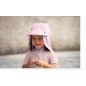 Casquette Protege Nuque Anti-Uv Rose Pale 3-6M Casquette Protege Nuque Anti-Uv Rose Pale 3-6M