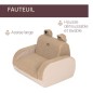 Fauteuil Twist Teddy Beige Fauteuil Twist Teddy Beige
