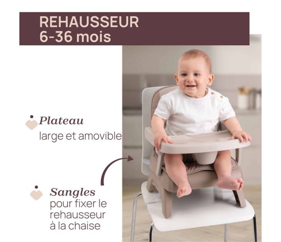 Rehausseur de Chaise Bento Vanilla