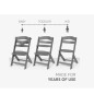 Chaise Haute Nordy Dark Grey Chaise Haute Nordy Dark Grey