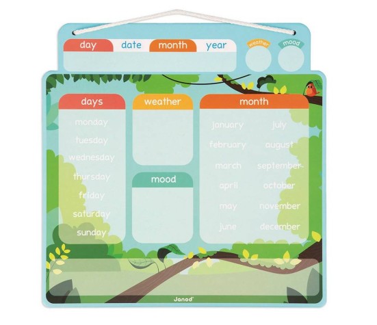 Calendrier Magnetique En Version Anglaise