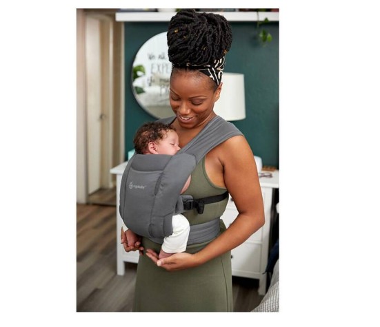 Porte Bebe Embrace Soft Aair Mesh Noir Delave