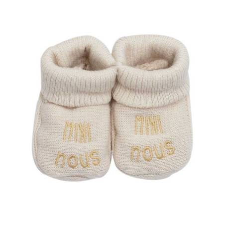 Chaussons Mini Nous Beige