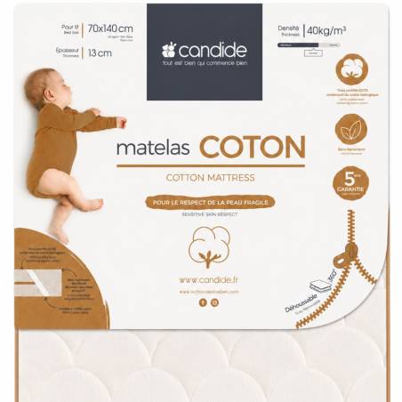 Matelas coton 70x140cm...