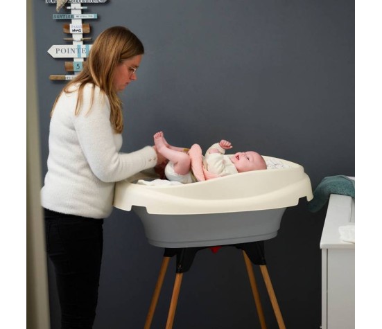 Pack Plan A Langer Et Baignoire Vasco Gris